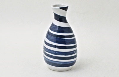 Minoyaki Japanese Ceramic Sake Serving Set 2 Cups and Server (Made in Japan)